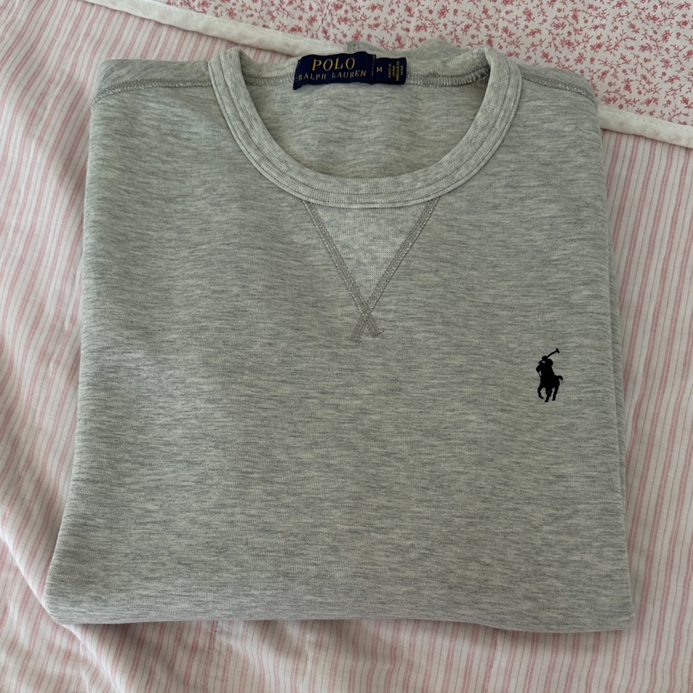 Polo by Ralph Lauren Light Gray Crewneck Sweater